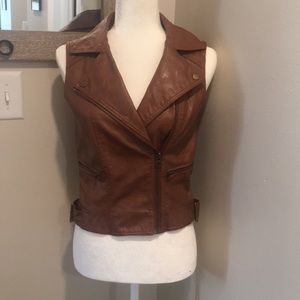 Faux Leather Vest